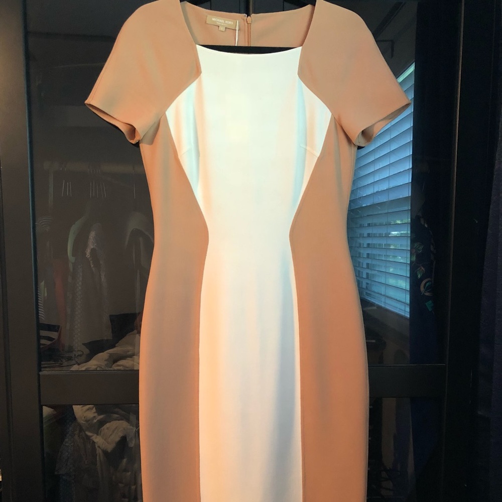 SOLD NWT Color block couture Michael Kors dress